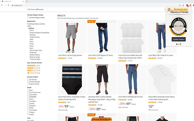 Amazon Discount Filter Search chrome extension