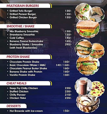 Blue Cafe menu 