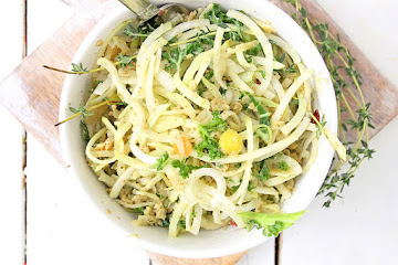 Kohlrabi Salad with Homemade Italian Dressing