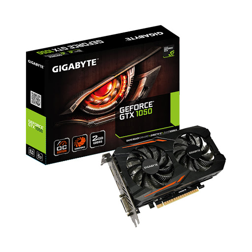 Card màn hình GIGABYTE GeForce GTX 1050 2GB GDDR5 OC (GV-N1050OC-2GD)