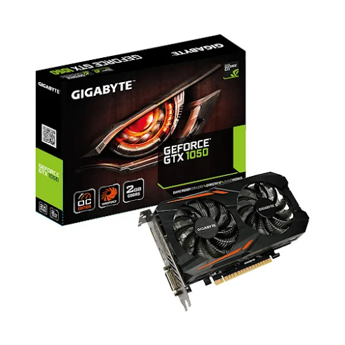 Card màn hình GIGABYTE GeForce GTX 1050 2GB GDDR5 OC (GV-N1050OC-2GD)