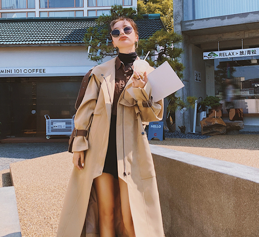Title 1, Autumn New Fashion Temperament Mid-length Windb...