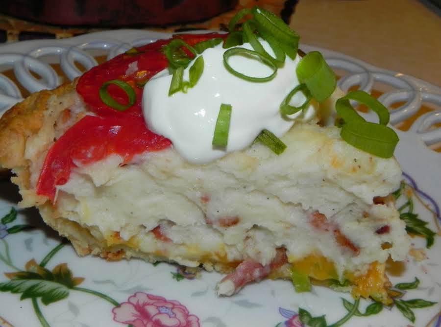 Savory Mashed Potato Pie Recipe | Just A Pinch Recipes