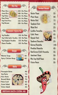 The Chillies menu 1