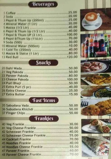 Shiv Sagar Fast Food menu 