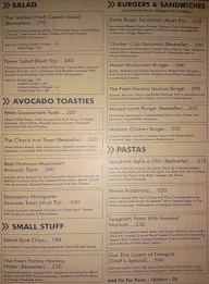 The Fresh Factory menu 1