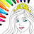 Princess Coloring Game Icon