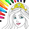 Princess Coloring Game Icon