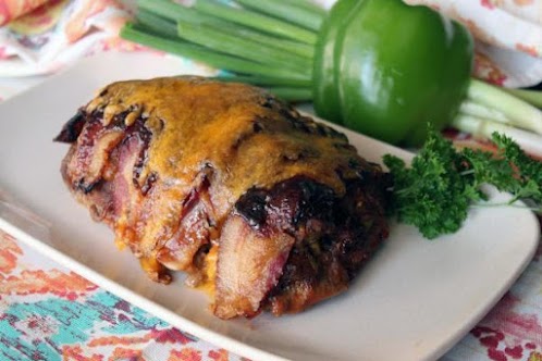 Click Here for Recipe: Bacon Wrapped BBQ Meatloaf Stuffed with Cheese!