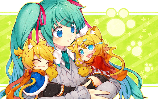 Miku And Friends 02 - 1600x900