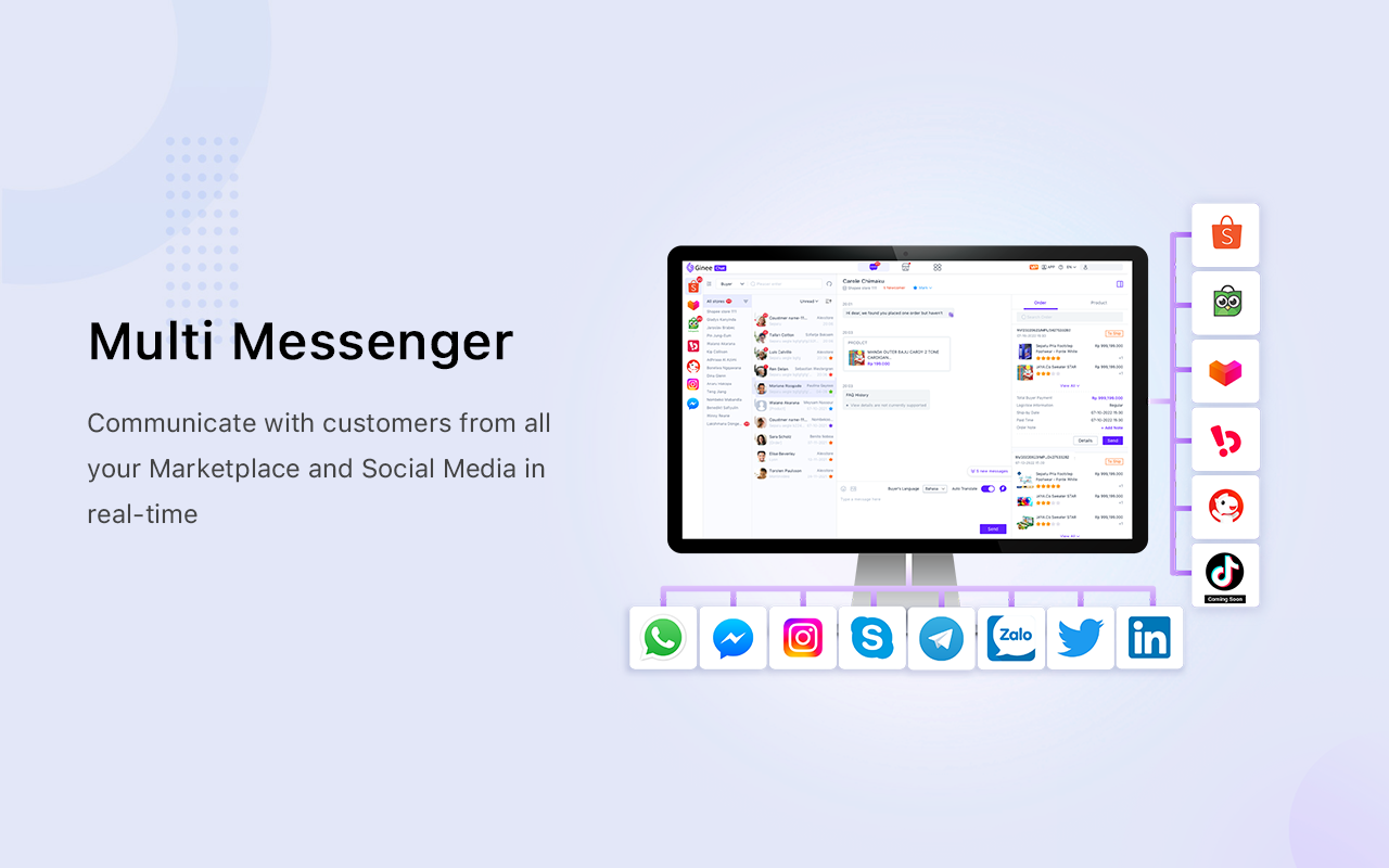 Ginee Chat - Multi Messenger for all Channels Preview image 3