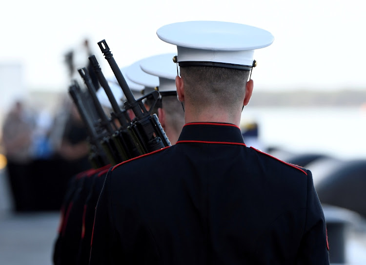 HISTORIC BASE: US Marines prepare for the ‘Rifle Salute’ during ceremonies marking the 75th anniversary of the attack on Pearl Harbour at Kilo Pier on Joint Base Pearl Harbour-Hickam in Honolulu, Hawaii, in 2016