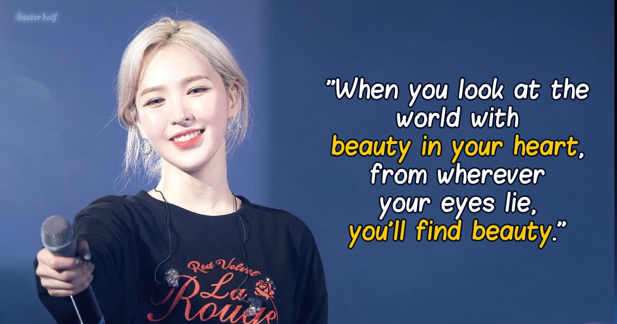 23 Heartwarming Red Velvet Wendy Quotes To Pick You Up When You Re Down Koreaboo