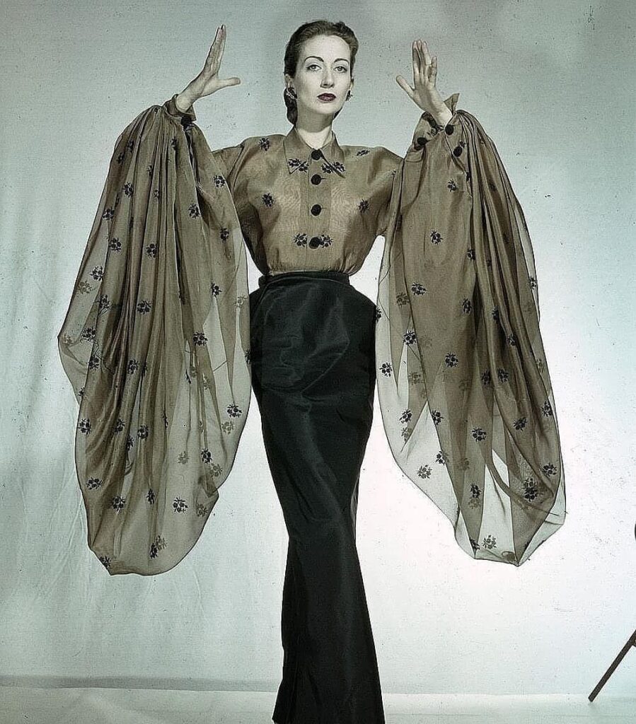 Elsa Schiaparelli`s iconic blouse, 1951.