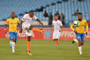 Rodney Ramagalela during the Absa Premiership match between Mamelodi Sundowns and Polokwane City at Loftus Versfeld Stadium. 