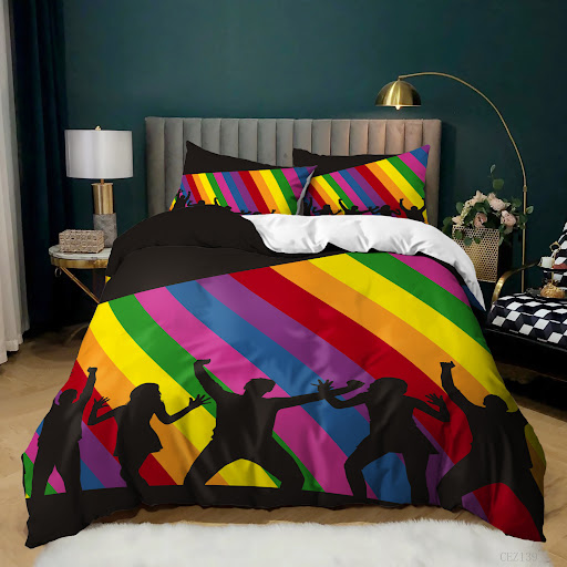 Title 2, Music Rainbow Three Piece Set 3D Digital Print....