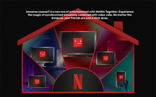 Netflix Party with video call