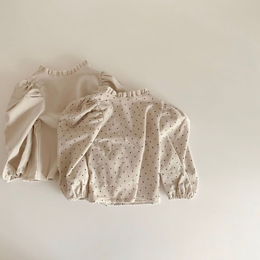 Title 4, Folded Lace Collar Cotton Shirt Girl Baby. Soft...