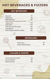 Rustic Cafe menu 1