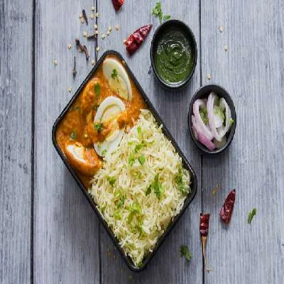 Rice Box With Desi Egg Curry Meal