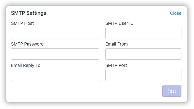 SMTP-settings