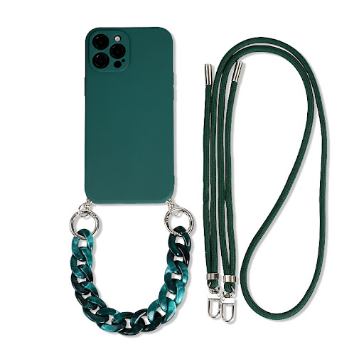 Title 5, Diagonal Double Lanyard Phone Case for 14 Pro M...