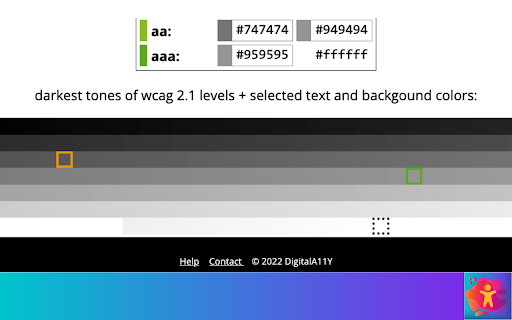 DigitalA11Y Color Contrast Checker