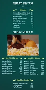 Shiraz Golden Restaurant menu 8