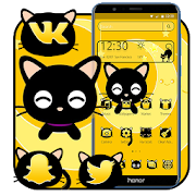 Black Cute Cat Theme 1.1.2 Icon