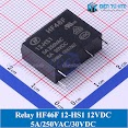 Relay 12V 4 Chân Hf46F 12 - Hs1 Tiếp Điểm Thường Mở 5A - Chính Hãng Hongfa