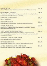 Calcutta Bistro menu 2