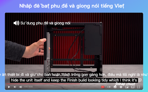 CCDub - Dịch phụ đề YouTube và lồng tiếng tiếng Việt