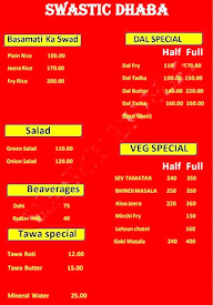 Swastic Dhaba menu 2