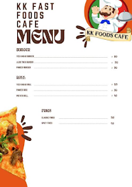 KK Fast Foods Cafe menu 2