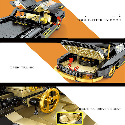 Title 5, 300SL Sports Car Building Block Model. Creative...