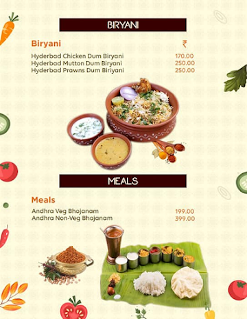 Vivaha Bhojanam menu 