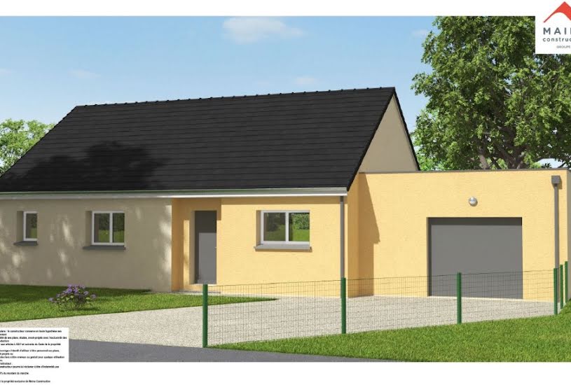  Vente Terrain + Maison - Terrain : 454m² - Maison : 90m² à Sainte-Jamme-sur-Sarthe (72380) 