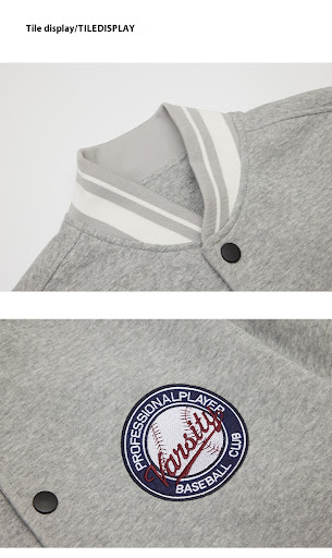 Title 17, American Retro Embroidered Baseball Uniform Jac...