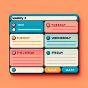 Weekly Notepad - Your Personal Organizer