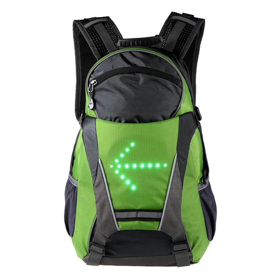 LED-Leuchtrucksack für Fahrradfahrer mit Fernbedienung Blinksignal Warnung Sicherheits-Rucksack für sicheres Radfahren und Motorradfahren