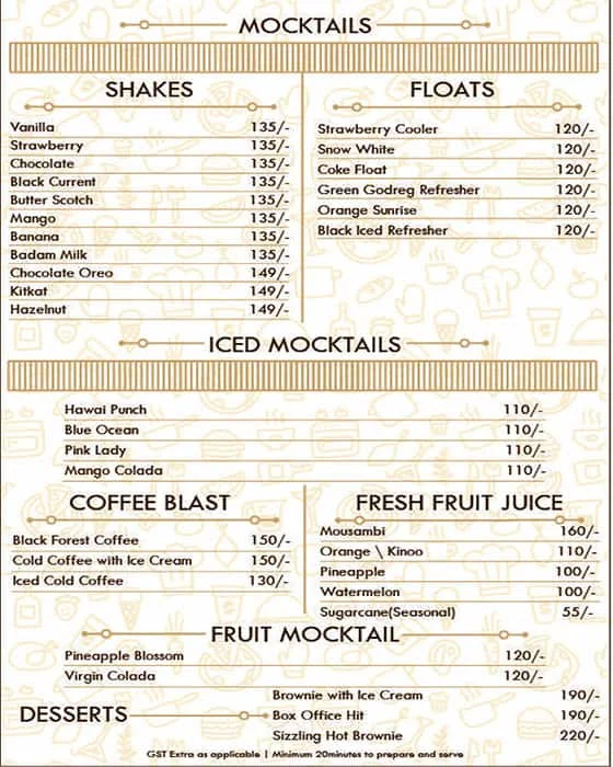 Kiranshree Sweets & Snacks menu 