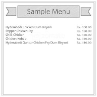 Nana's Hyderabad Dum Biriyani menu 1