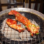 delicious grilled beef in Nakano in Tokyo, Japan 