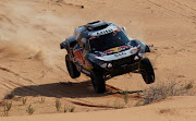  X-Raid Mini JCW team's Stephane Peterhansel and co-driver Edouard Boulanger in action during stage six.