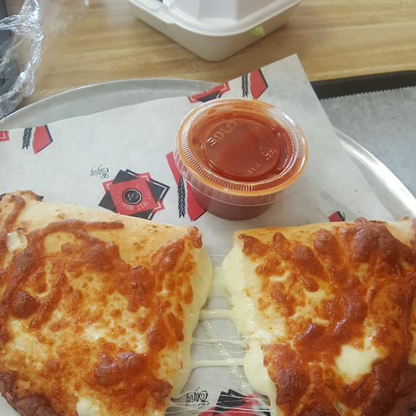 Gluten free cheese calzone..... So good!!