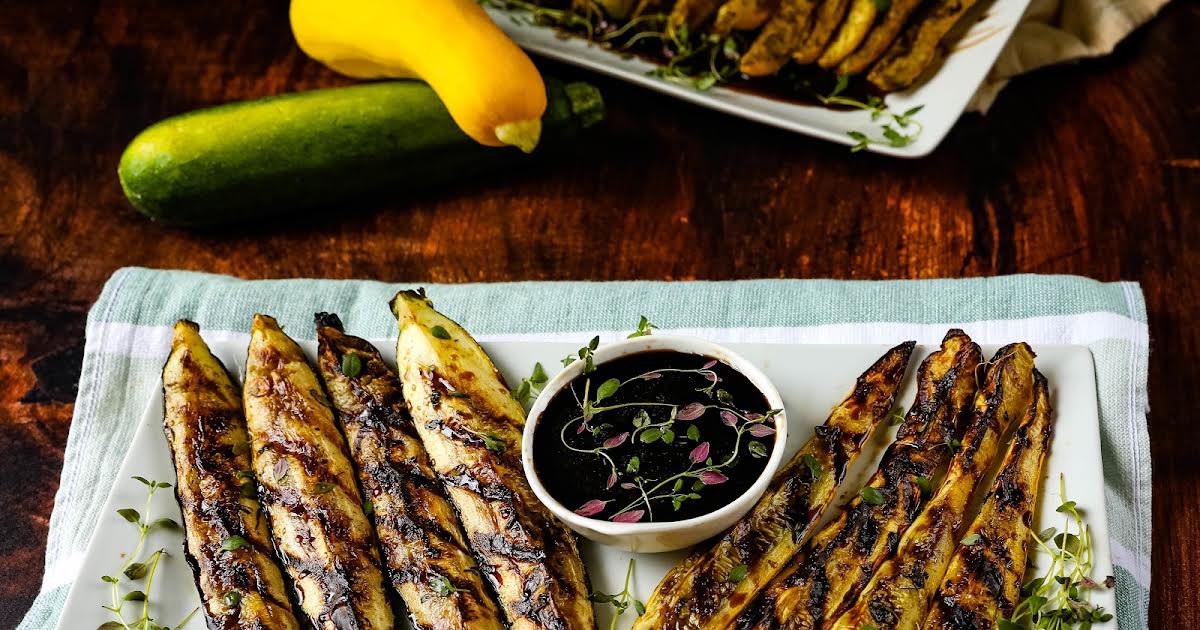 Skewered Zucchini and Yellow Squash