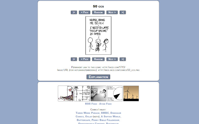 xkcd explainer chrome extension