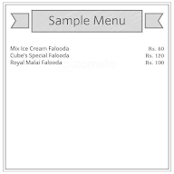 Cube's Falooda menu 1