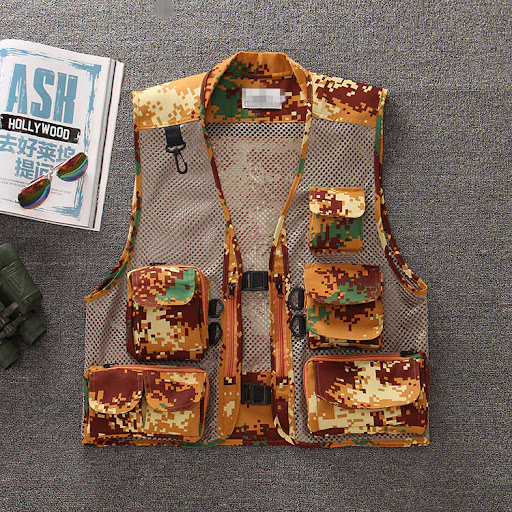 Title 1, Summer Outdoor MenS Camouflage Mesh Vest Photo...