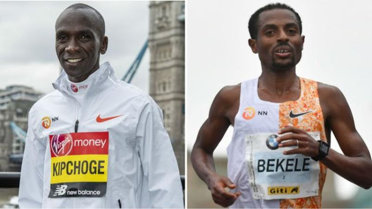 Kenenisa Bekele - the second-fastest marathon runner of all-time - will take on world record-holder Eliud Kipchoge at April's London Marathon./BBC